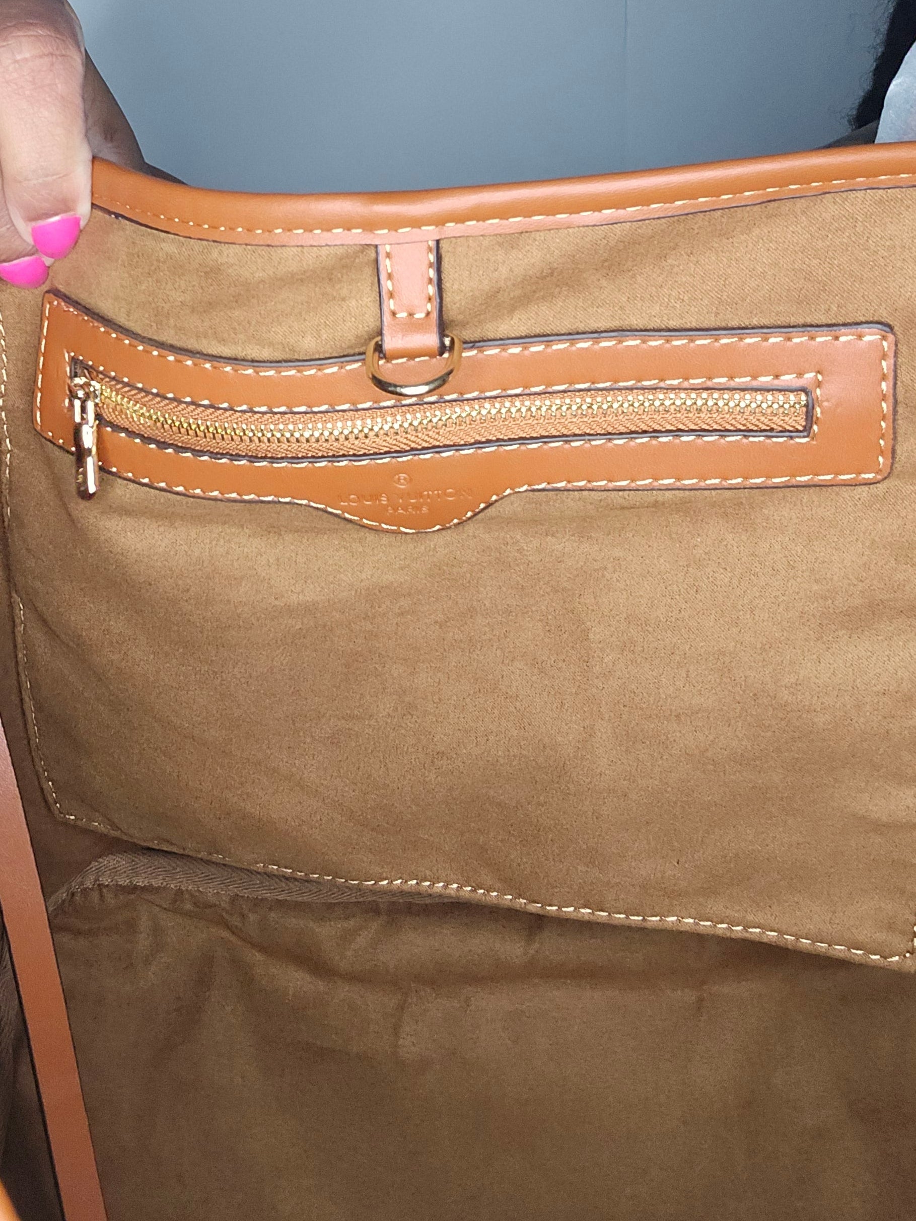 LV Cognac Classic Tote
