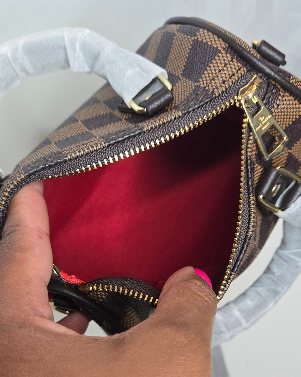 LV Brown Checkered Mini